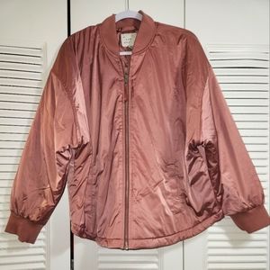 A new day NWT  Blush pink bomber jacket size XL